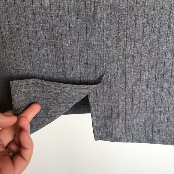 Vtg 3 Piece Pant / Skirt Suit Gray & Red Size 12 - Picture 7 of 14